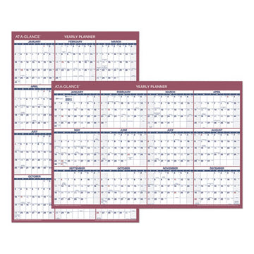 AT-A-GLANCE® Vertical-horizontal Wall Calendar, 24 X 36, White-blue-red Sheets, 12-month (jan To Dec): 2022 freeshipping - TVN Wholesale